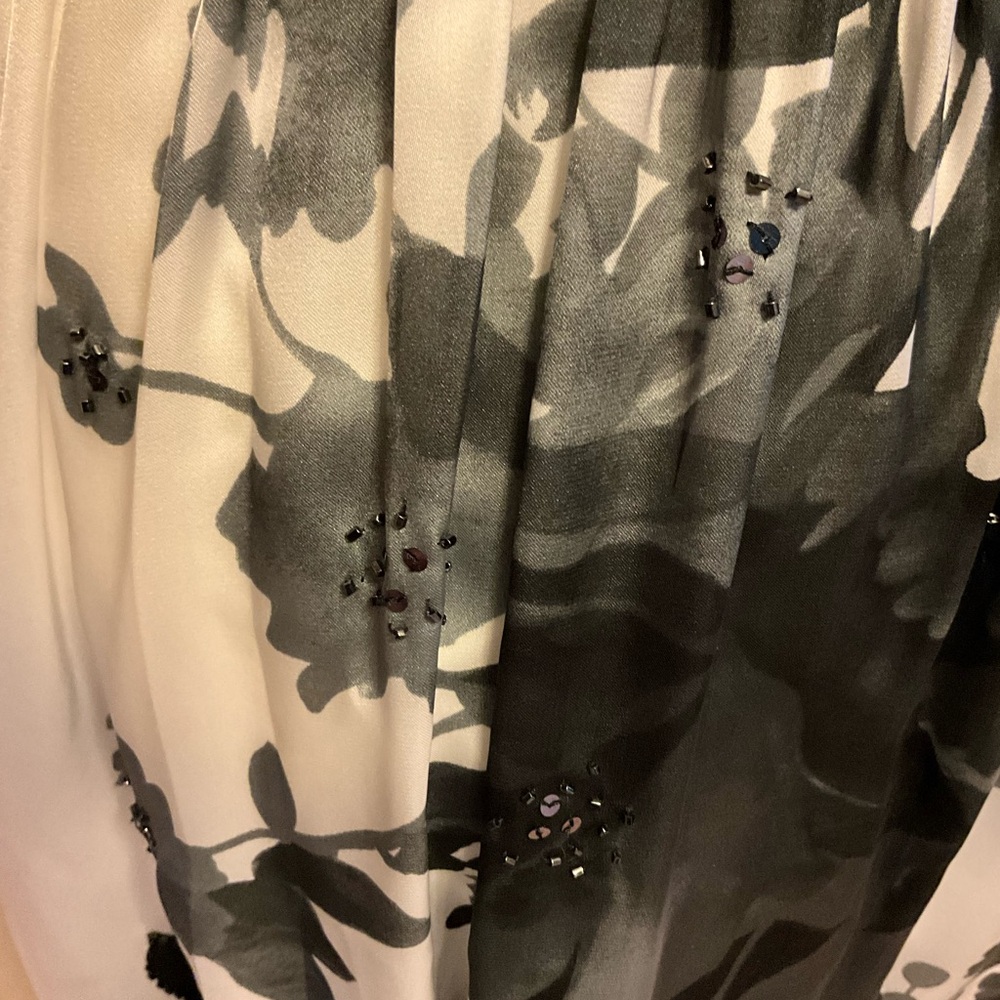 Adrianna Papell Asymmetrical Black and White Halter Sundress NWT - Picture 8 of 10
